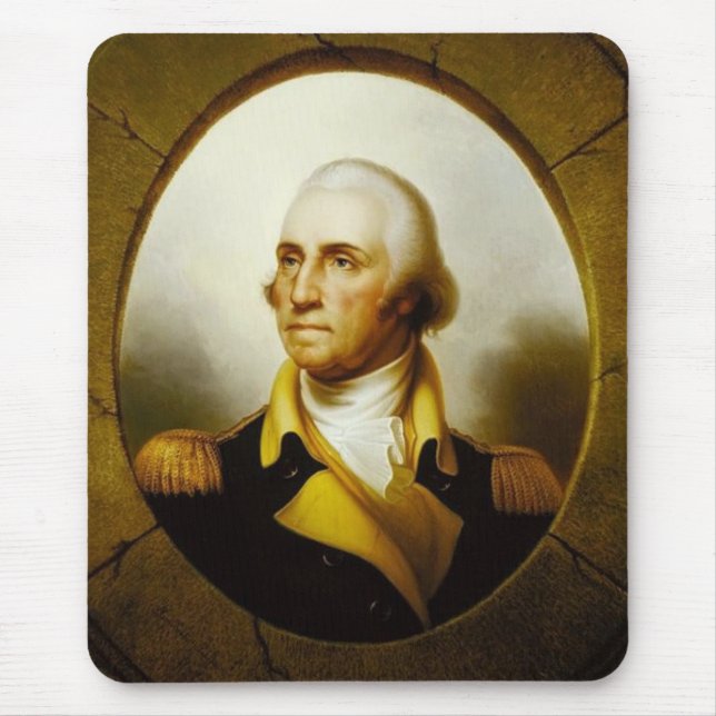 Alfombrilla De Ratón Retrato de George Washington (Frente)