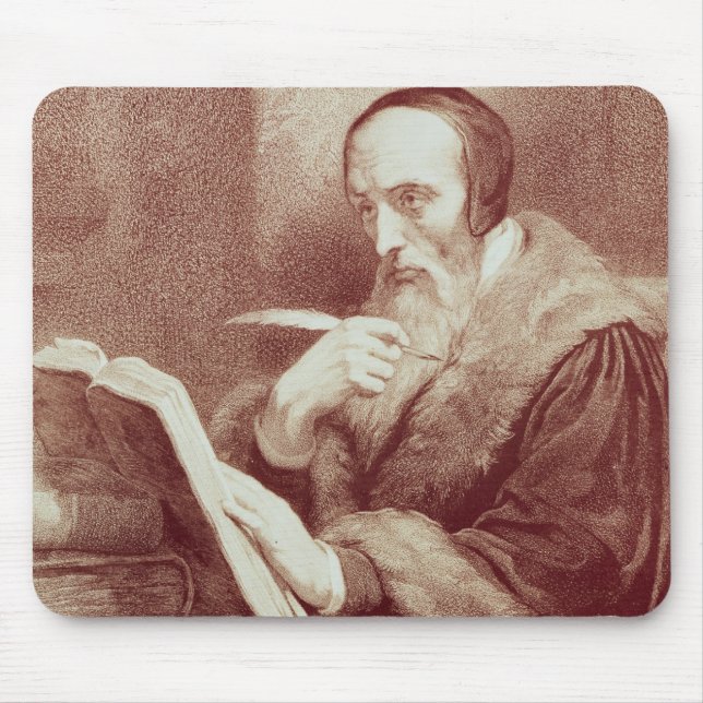 Alfombrilla De Ratón Retrato de Juan Calvino (1509-1564) (grabado) (Frente)