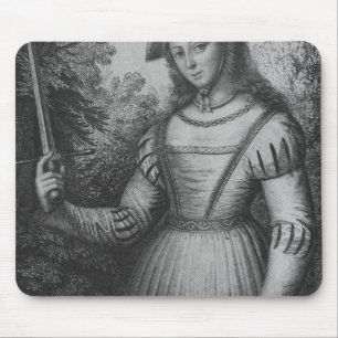 Alfombrilla De Ratón Retrato de Juana de Arco