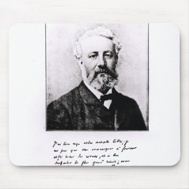 Alfombrilla De Ratón Retrato de Jules Verne (Frente)