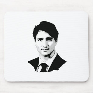 Alfombrilla De Ratón Retrato de Justin Trudeau