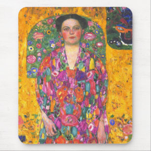 Alfombrilla De Ratón Retrato de Klimt de Eugenia Primavesi