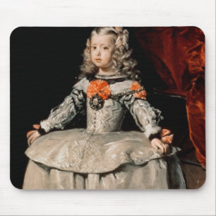 Alfombrilla De Ratón Retrato de la infanta Margarita envejecida cinco
