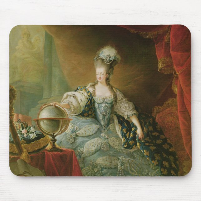 Alfombrilla De Ratón Retrato de la reina de Marie Antonieta de Francia (Frente)