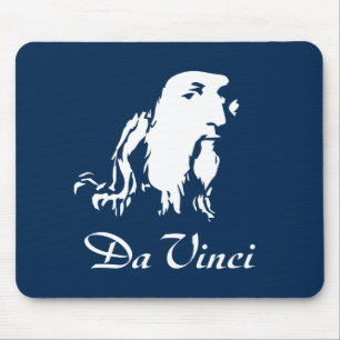 Alfombrilla De Ratón Retrato de Leonardo Da Vinci