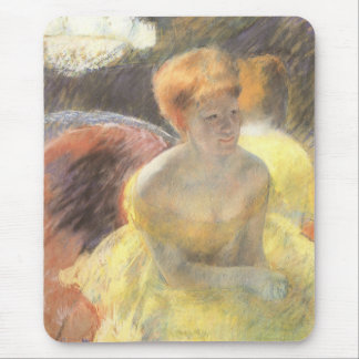 Alfombrilla De Ratón Retrato de Lydia en la ópera por Mary Cassatt