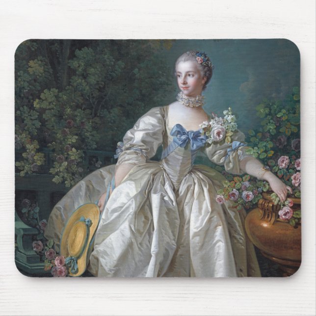 Alfombrilla De Ratón Retrato de Madame Bergeret, Boucher (Frente)