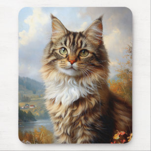 Alfombrilla De Ratón Retrato de Maine Coon Kitten