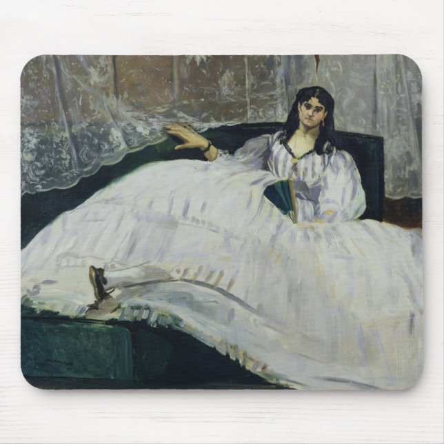 Alfombrilla De Ratón Retrato de Manet el | de Jeanne Duval, 1862 (Frente)