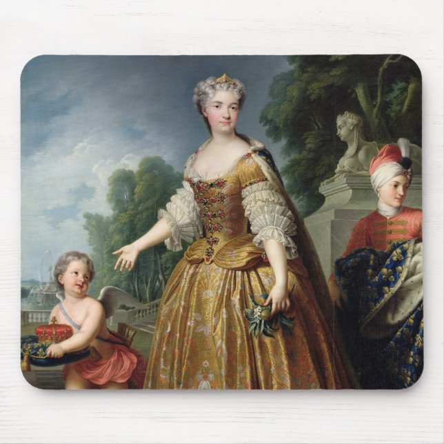 Alfombrilla De Ratón Retrato de Marie Leczinska después de 1725 (Frente)