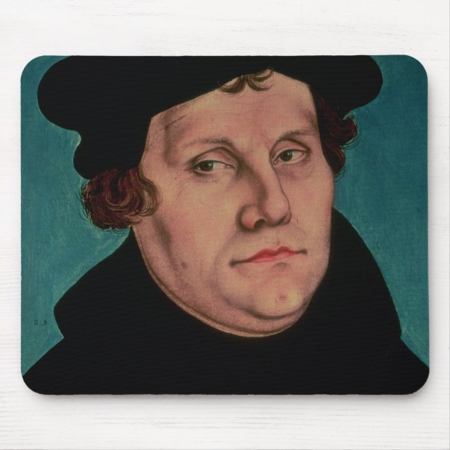 Alfombrilla De Ratón Retrato de Martin Luther, 1529 (Frente)