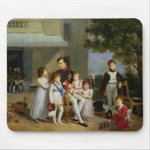 Alfombrilla De Ratón Retrato de Napoleon Bonaparte con sus sobrinos