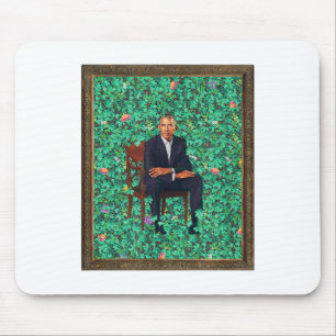 Alfombrilla De Ratón Retrato de Obama Tee _1
