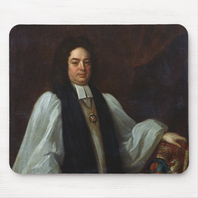 Alfombrilla De Ratón Retrato de obispo Juan Robinson c.1711 (Frente)