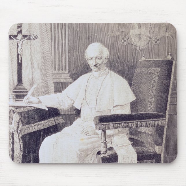 Alfombrilla De Ratón Retrato de papa León XIII (Frente)