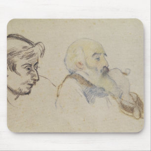 Alfombrilla De Ratón Retrato de Pissarro por Gauguin