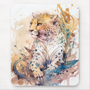 Alfombrilla De Ratón Retrato de queso pintura animal vida silvestre al