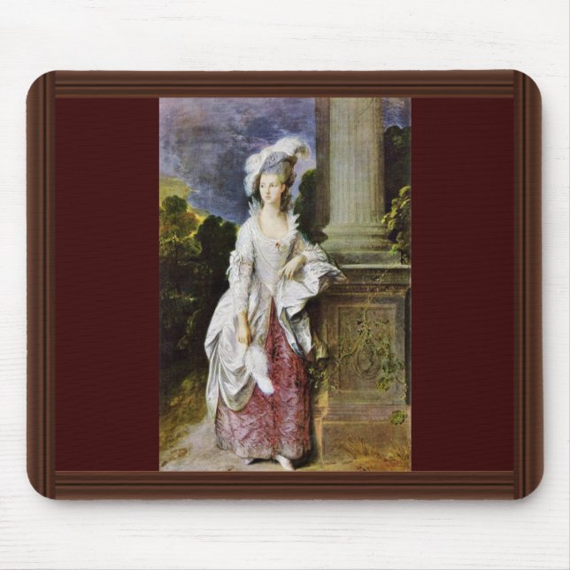 Alfombrilla De Ratón Retrato de señora Thomas Graham By Thomas (Frente)