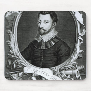 Alfombrilla De Ratón Retrato de sir Francis Drake