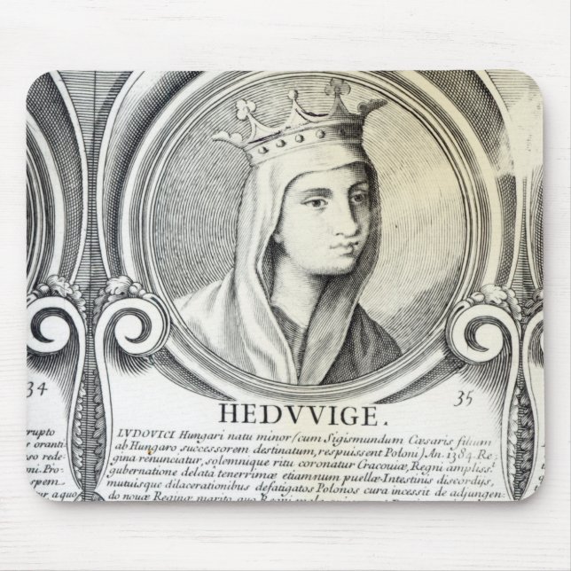 Alfombrilla De Ratón Retrato de St.Jadwiga (Frente)