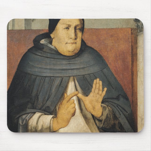 Alfombrilla De Ratón Retrato de St Thomas Aquinas c.1475 (Frente)