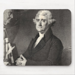 Alfombrilla De Ratón Retrato de Thomas Jefferson