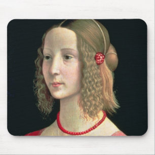 Alfombrilla De Ratón Retrato de un chica, c.1490