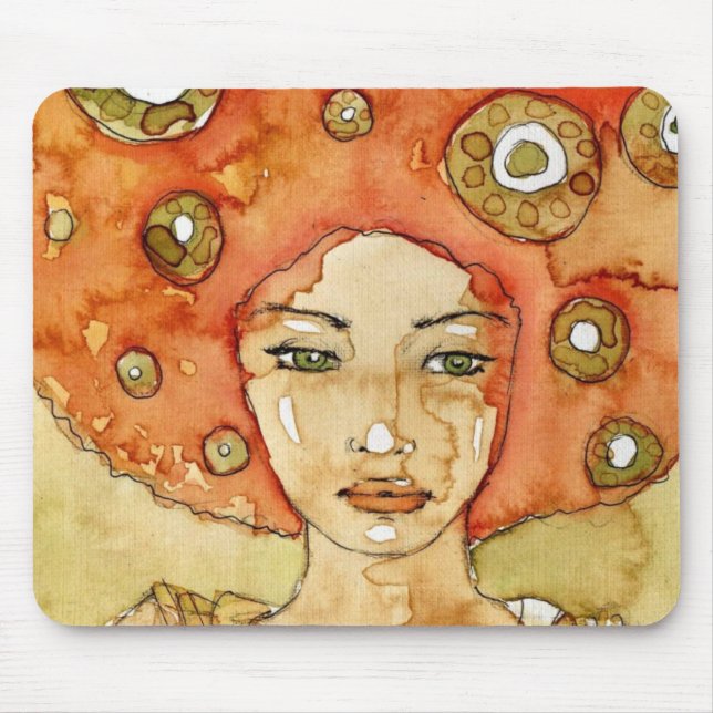 Alfombrilla De Ratón Retrato de un chica hermoso (Frente)