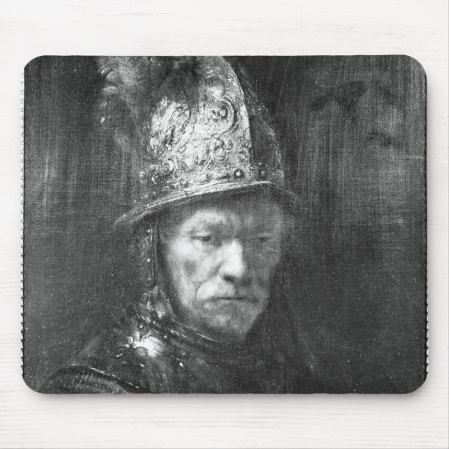 Alfombrilla De Ratón Retrato de un hombre con un casco de oro, 1648 (Frente)