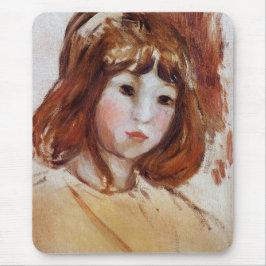 Alfombrilla De Ratón Retrato de un joven Chica (por Berthe Morisot)