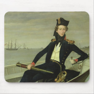 Alfombrilla De Ratón Retrato de un oficial naval danés joven, 1841