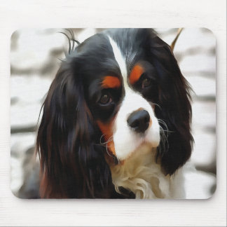 Alfombrilla De Ratón Retrato De Un Rey Charles Cavalier Spaniel