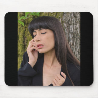 Alfombrilla De Ratón Retrato de una bella joven