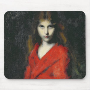 Alfombrilla De Ratón Retrato de una chica joven, el Shiverer