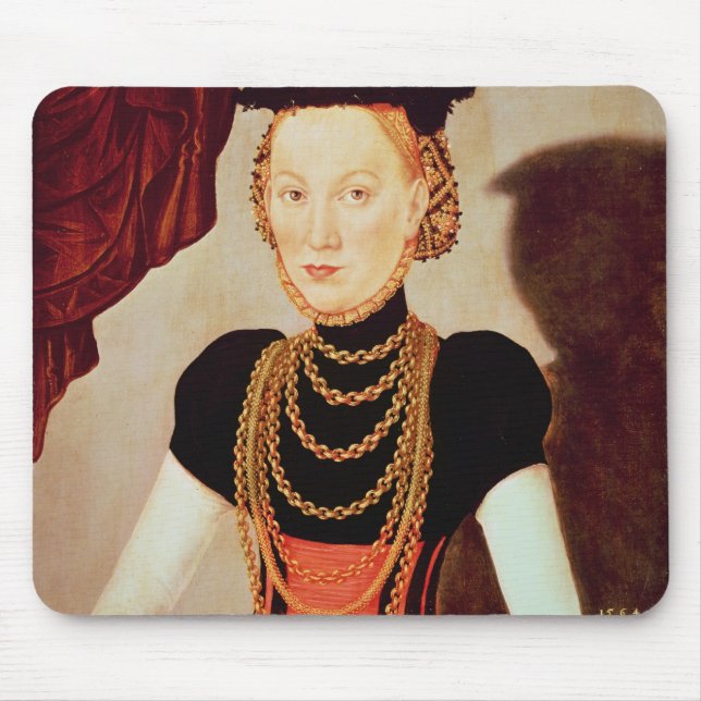 Alfombrilla De Ratón Retrato de una mujer, 1564 (Frente)