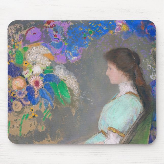 Alfombrilla De Ratón Retrato de Violette Heymann, Redon (Frente)