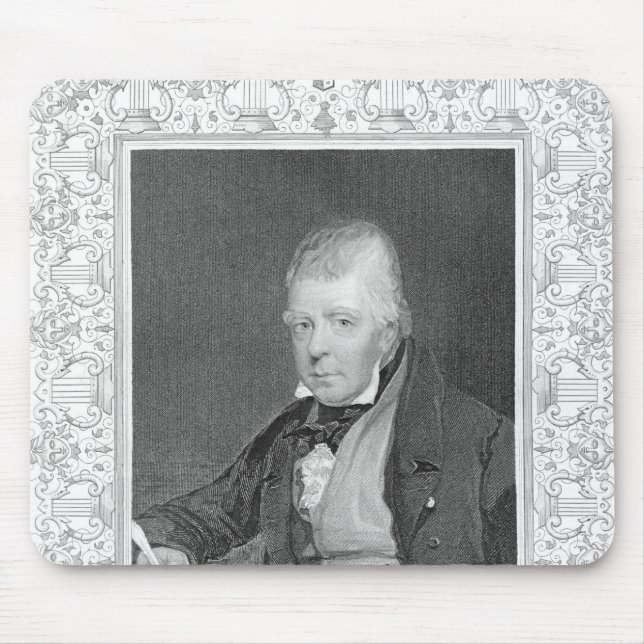Alfombrilla De Ratón Retrato de Walter Scott (Frente)