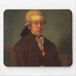 Alfombrilla De Ratón Retrato de Wolfgang Amadeus Mozart 2