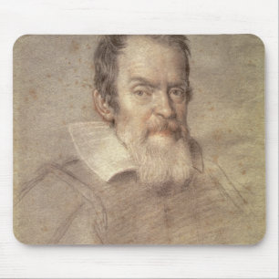 Alfombrilla De Ratón Retrato del astrónomo de Galileo Galilei