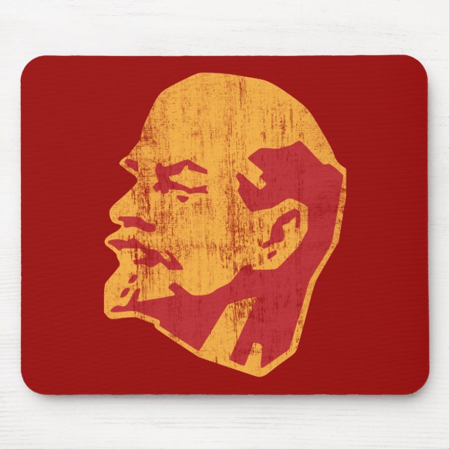 Alfombrilla De Ratón retrato del cccp de Vladimir Lenin (Frente)