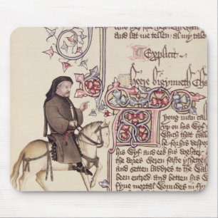 Alfombrilla De Ratón Retrato del facsímil de Geoffrey Chaucer de