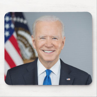 Alfombrilla De Ratón Retrato del Presidente Joe Biden en la Casa Blanca