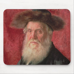 Alfombrilla De Ratón Retrato del rabino de Nadvorno, c.1910 (aceite