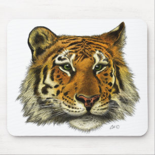 Alfombrilla De Ratón Retrato del tigre