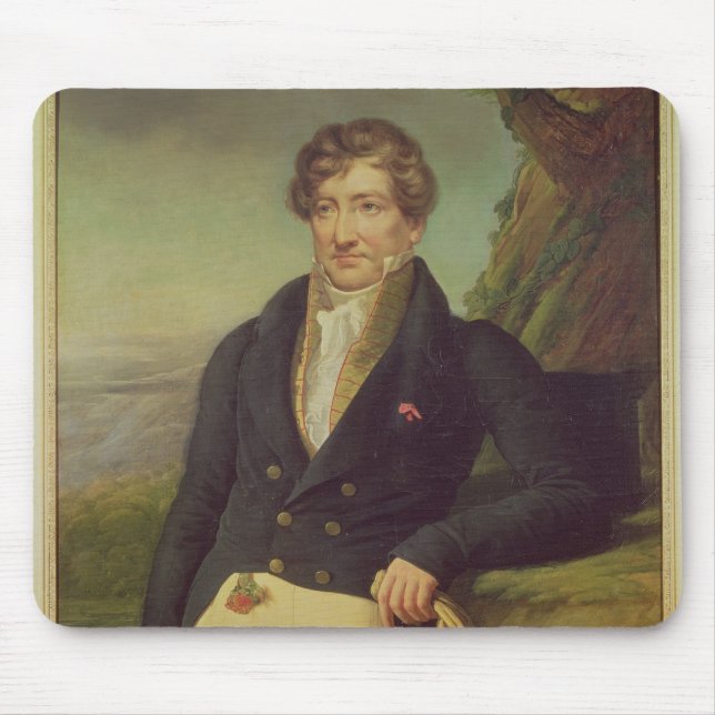 Alfombrilla De Ratón Retrato del zoologista francés (Frente)