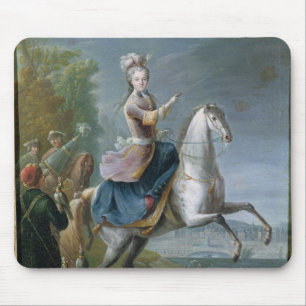 Alfombrilla De Ratón Retrato ecuestre de Maria Leszczynska