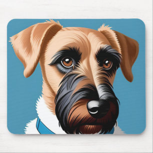 Alfombrilla De Ratón Retrato estilizado de un perro terrier