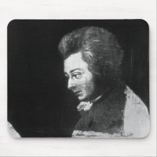 Alfombrilla De Ratón Retrato inacabado de Wolfgang Amadeus Mozart