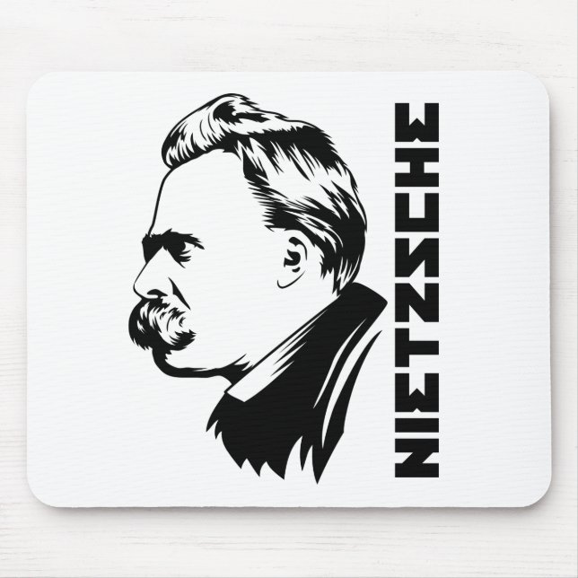 Alfombrilla De Ratón Retrato Mousepad de Frederich Nietzsche (Frente)