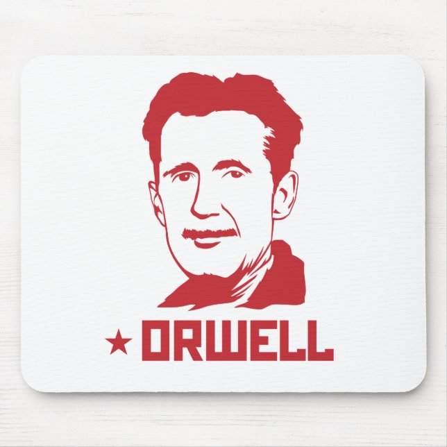 Alfombrilla De Ratón Retrato Mousepad de George Orwell (Frente)